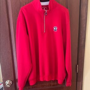 Fairway &Green Pebble Beach Red Half-Zip
